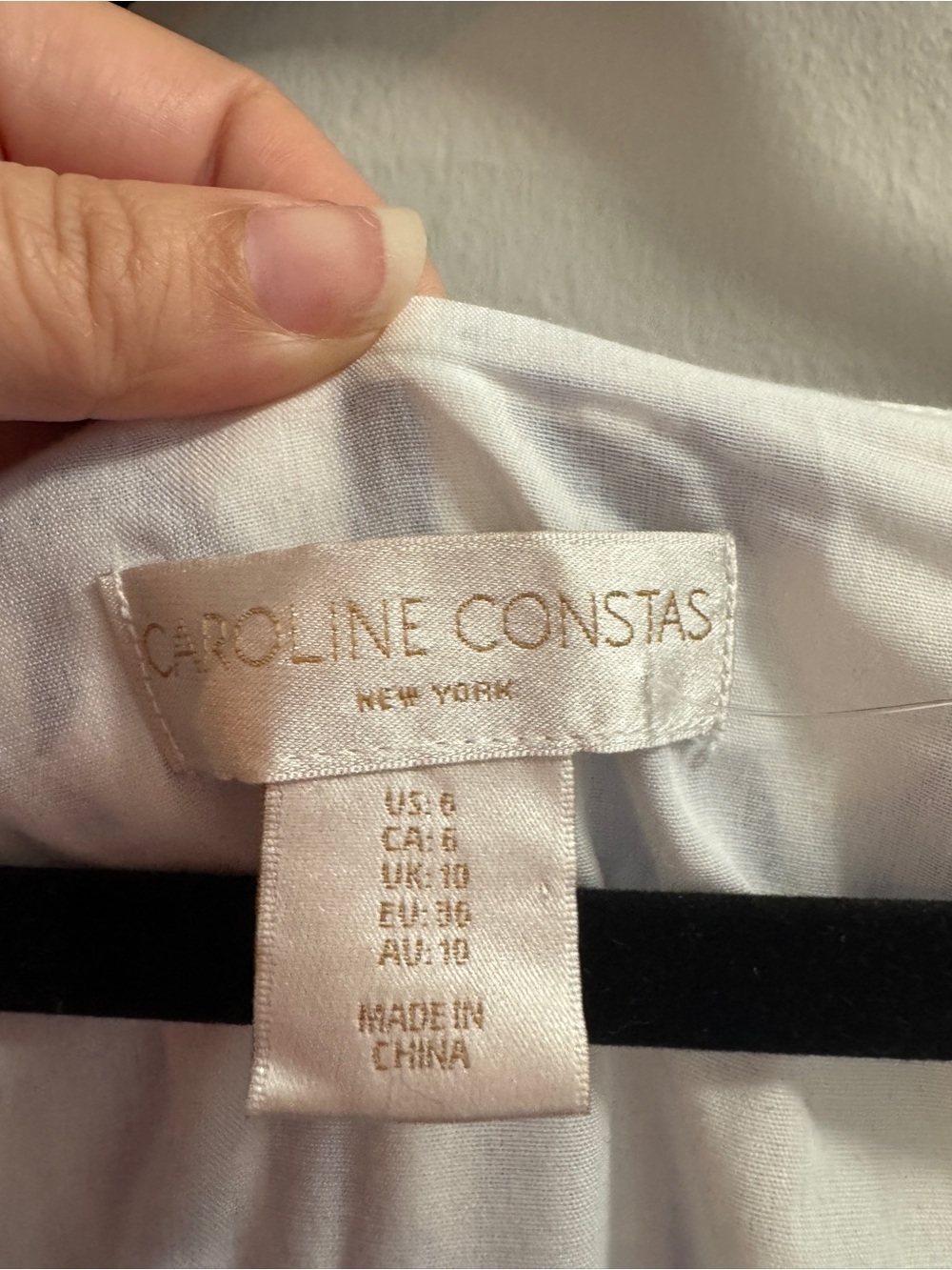 Caroline Constas Blue & White Floral Puff Sleeve Dress - Picture 2 of 5